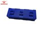 Auto Cutter Bristle Block 49442 Blue Poly Material 150 * 60 * 60mm For Kuris ZAT3 Cutter
